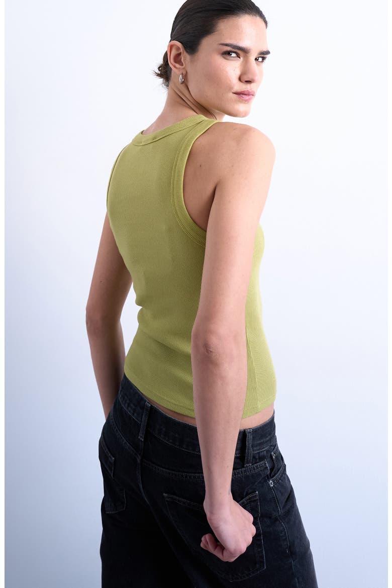 Rib Tank, Alternate, color, OLIVE GREEN