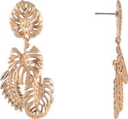 Rachel Roy Monstera Leaf Drop Earrings