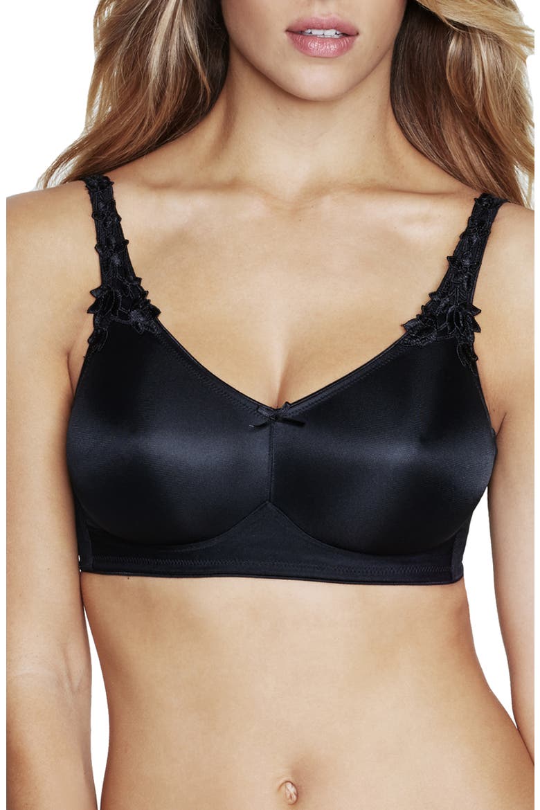 Julian Wirefree Minimizer Bra, Main, color, BLACK