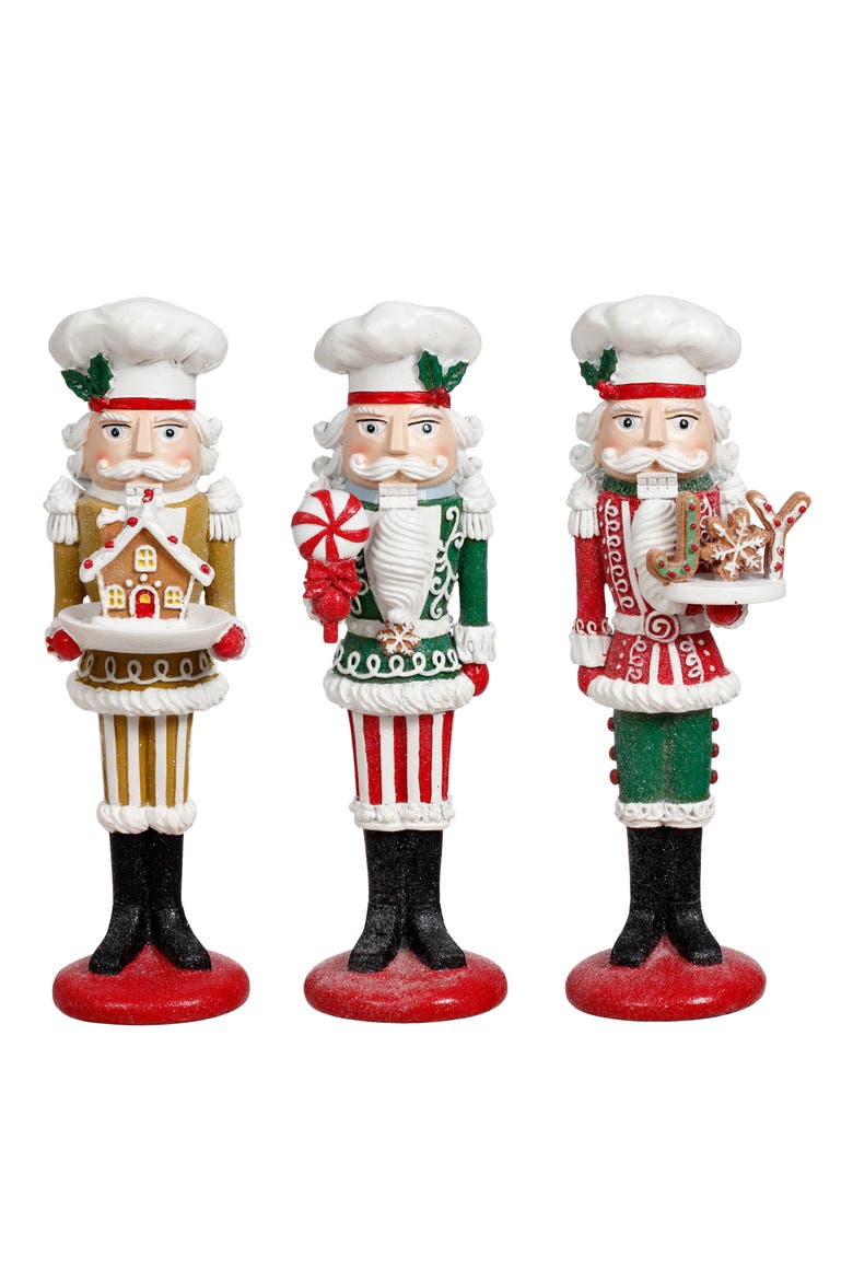 Nutcracker Baker, Set of 3, Main, color, Red