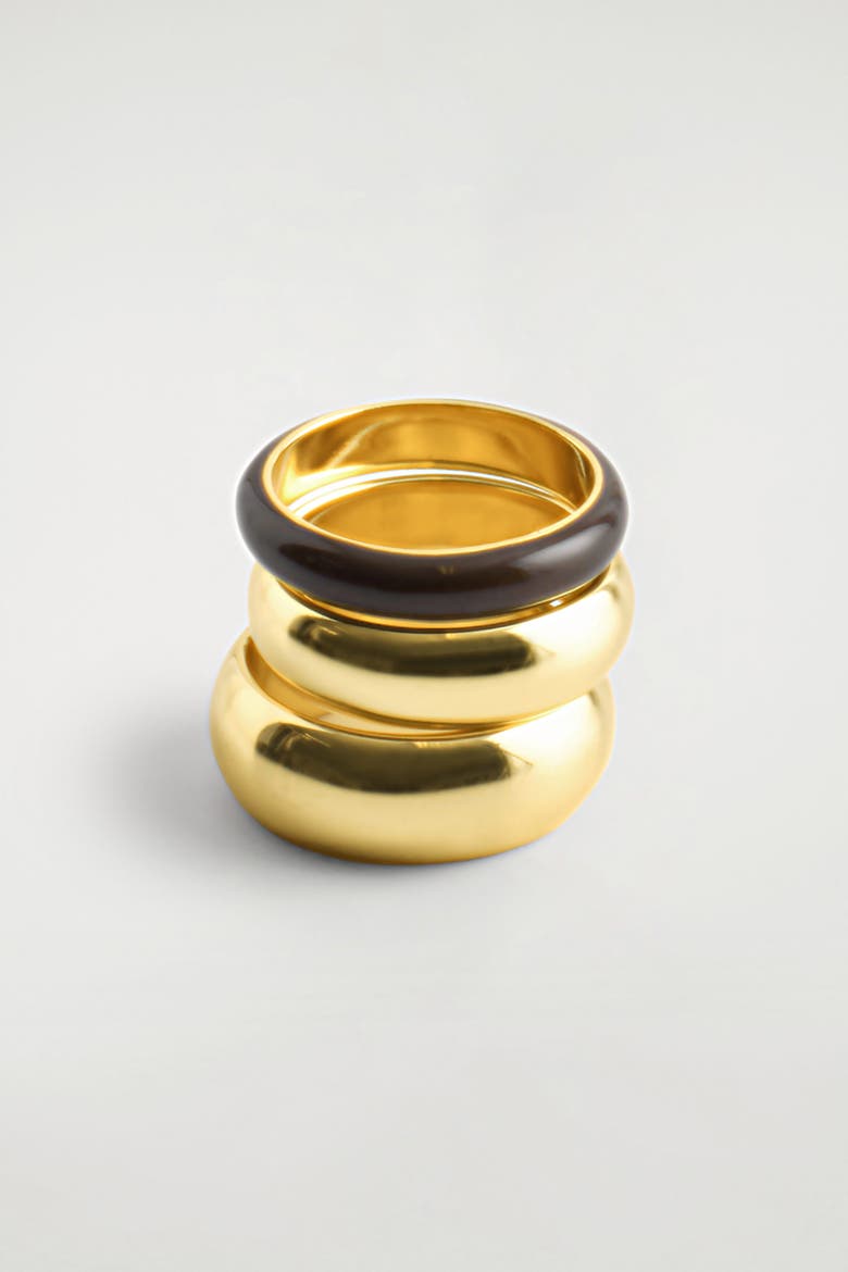 3-Pack Stacking Rings, Alternate, color, GOLD / BROWN