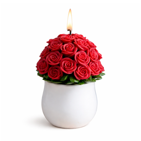 Rose Bouquet Candle (33 Roses)