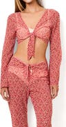 Solid & Striped Dolly Sheer Crop Cover-Up Top