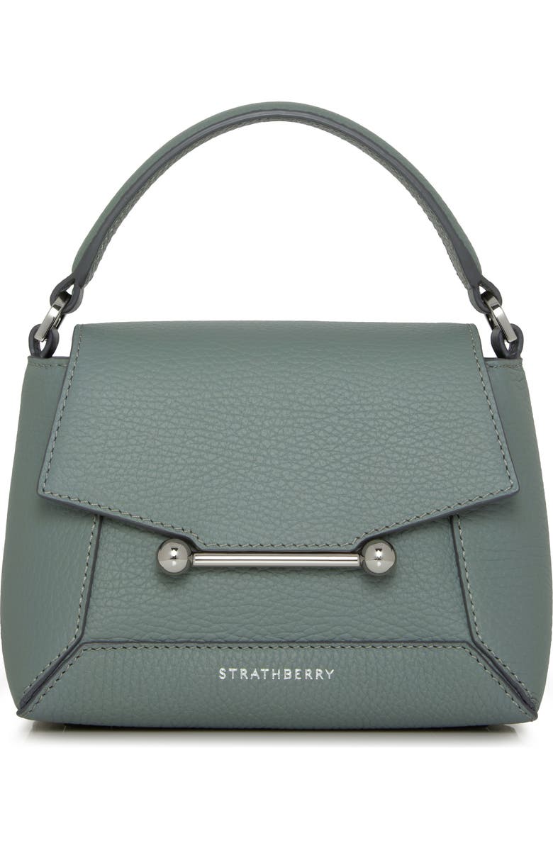 Strathberry Nano Mosaic Grained Leather Top Handle Bag, Main, color,