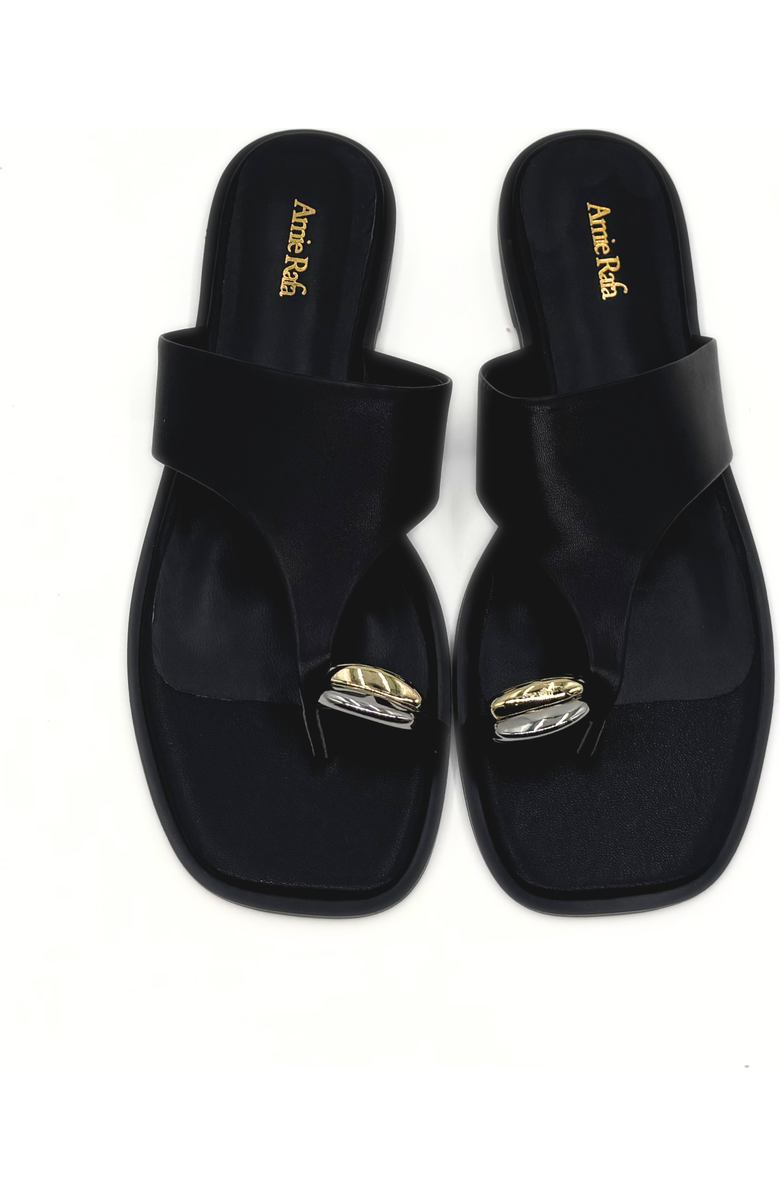 Amie Rafa Cece Thong Sandals, Alternate, color, Black