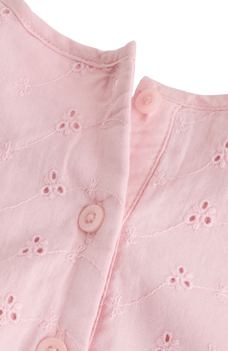 NEXT Cotton Eyelet Romper, Alternate, color, Pink