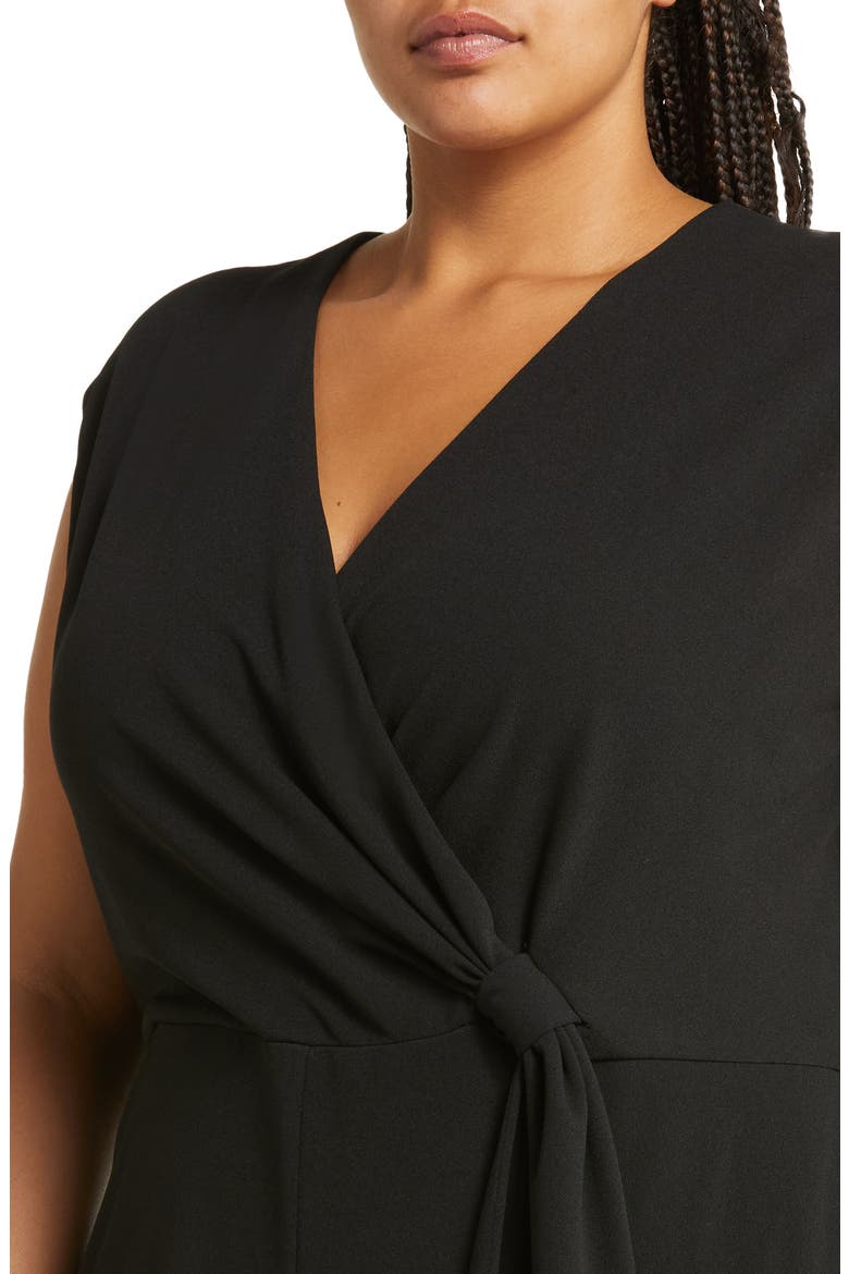 Sleeveless Stretch Jersey Jumpsuit, Alternate, color, BLACK