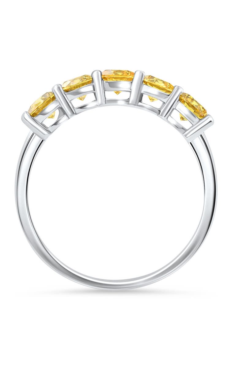Bliss Diamond 1Ct Fancy Diamond Five Stone Wedding Ring 14k Gold Lab Grown, Alternate, color,