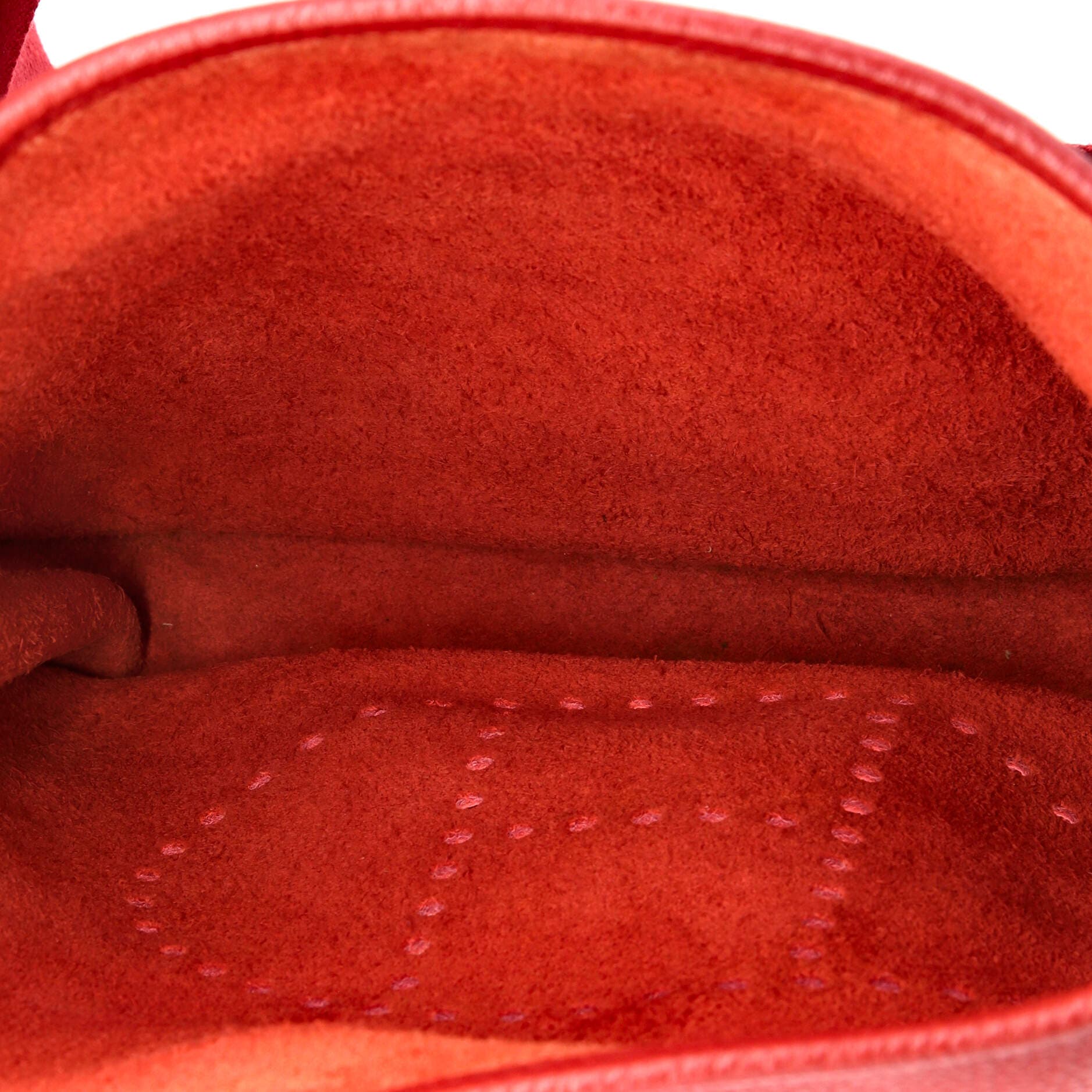 Pre-Owned Hermes Evelyne Bag Gen III Clemence PM, Alternate, color, Rouge Garance