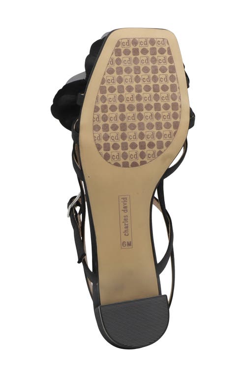 Charles David Deb Slingback Mary Jane Sandal In Black