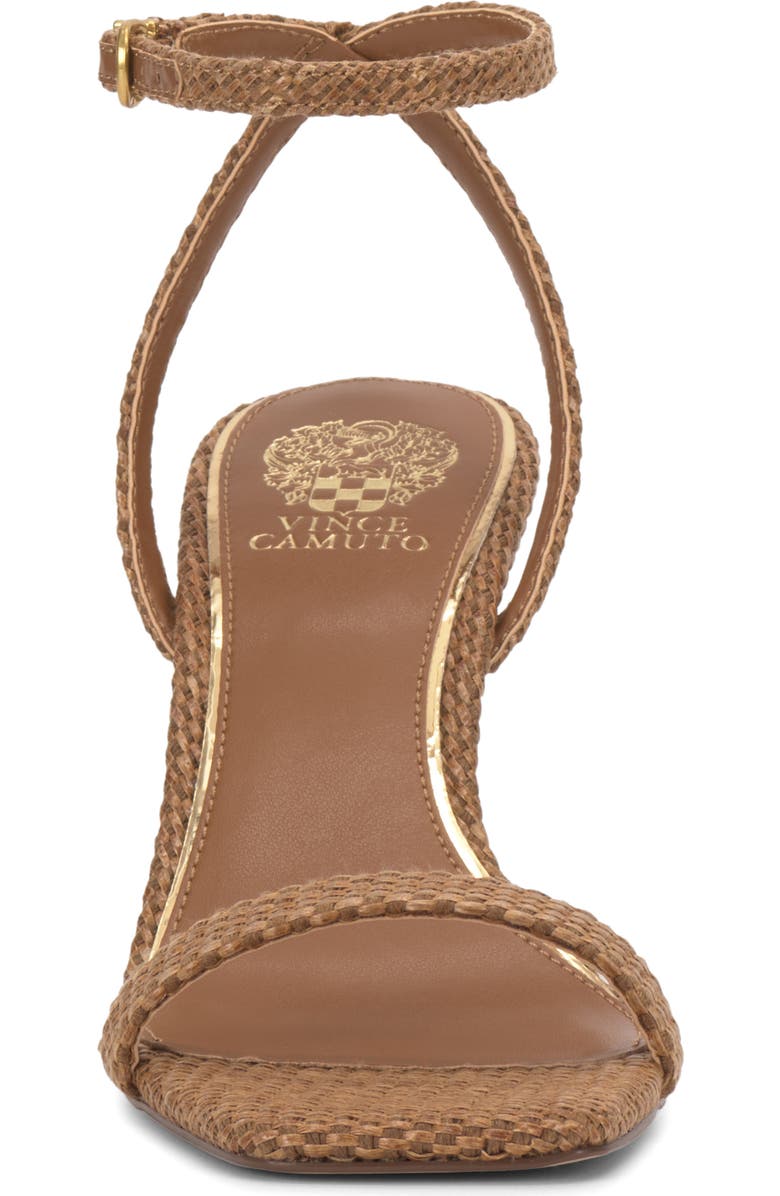 Vince Camuto Ambee Ankle Strap Wedge Sandal, Alternate, color, Golden Walnut
