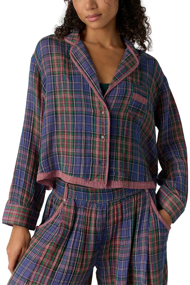 Intimately FP One and Done Pajama Shirt, Main, color, MIDNIGHT COMBO
