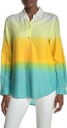 beachlunchlounge Chalanna Dip Dye Long Sleeve Shirt