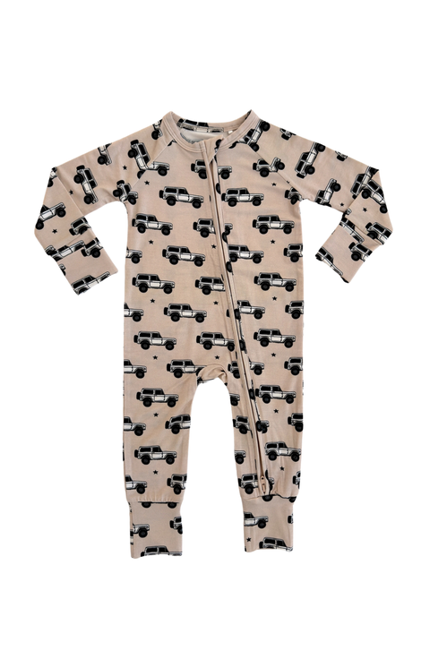 Vintage 4x4 Zipper Romper