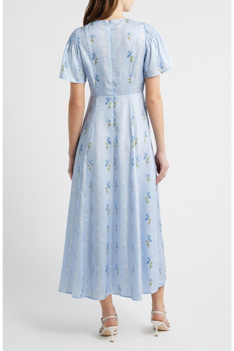 The Dominque Ditsy Floral Maxi Dress, Alternate, color, BLUEBELL WALTZ