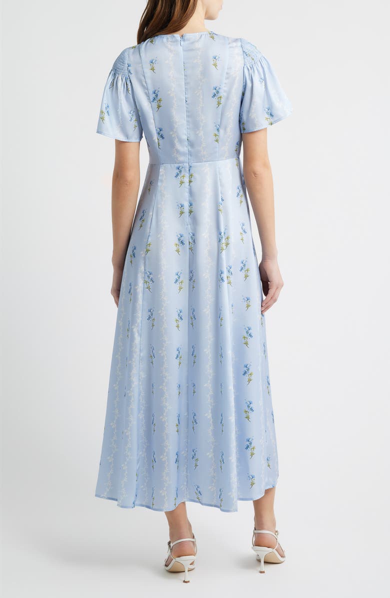 Hill House Home The Dominque Ditsy Floral Maxi Dress, Alternate, color, Bluebell Waltz