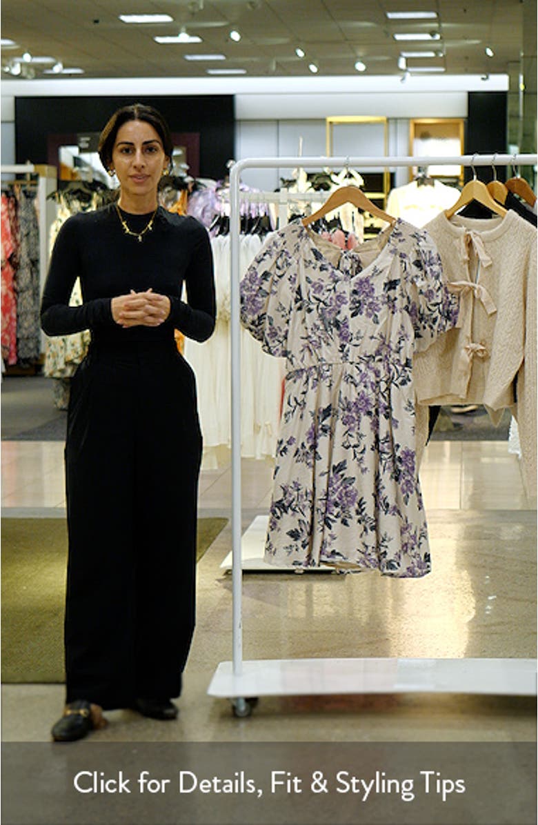 Floral Babydoll Minidress, sales video thumbnail