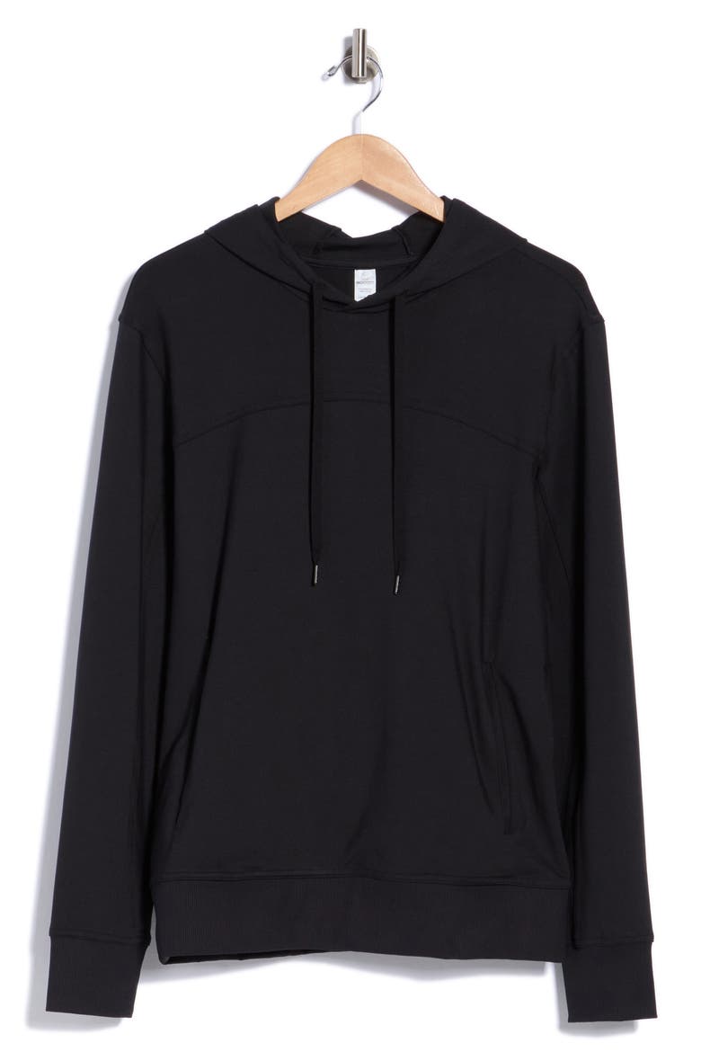 Lux Damson Performance Hoodie, Alternate, color, BLACK