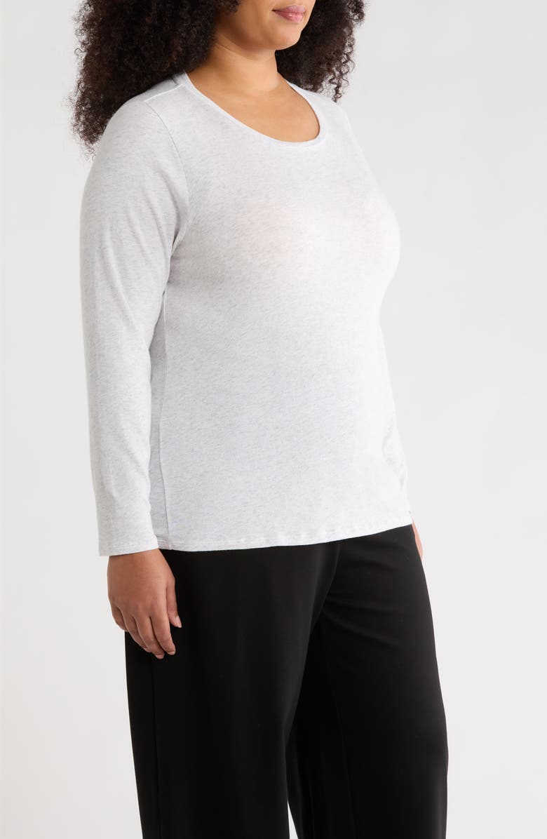 Eileen Fisher Crewneck Top, Alternate, color, Nimbus