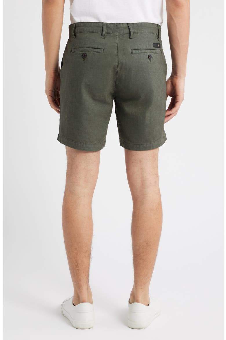 Cipher Slim Fit Linen & Cotton Chino Shorts, Alternate, color, HEATHERED SEASIDE SAGE