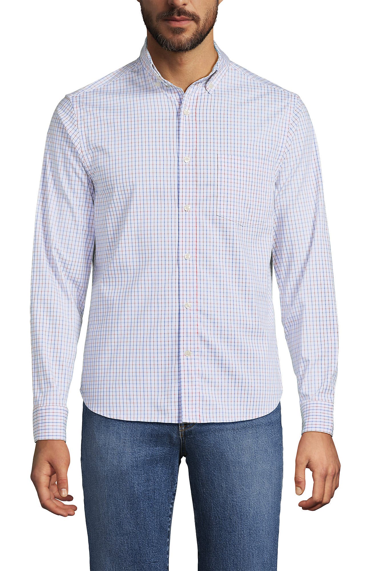 Bourbon/White Plaid