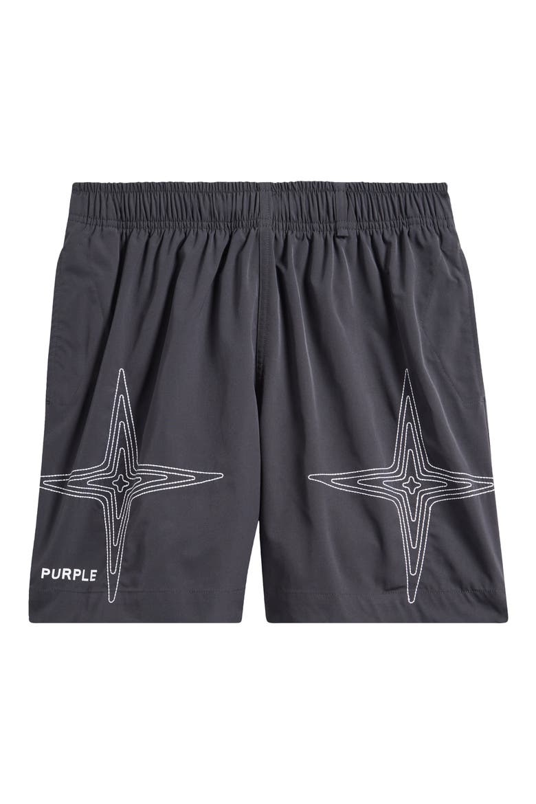 Water Repellent All Around Performance Shorts, Alternate, color, BLACK
