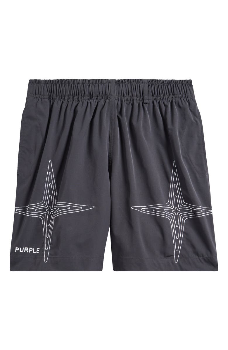 PURPLE BRAND Water Repellent All Around Performance Shorts, Alternate, color,