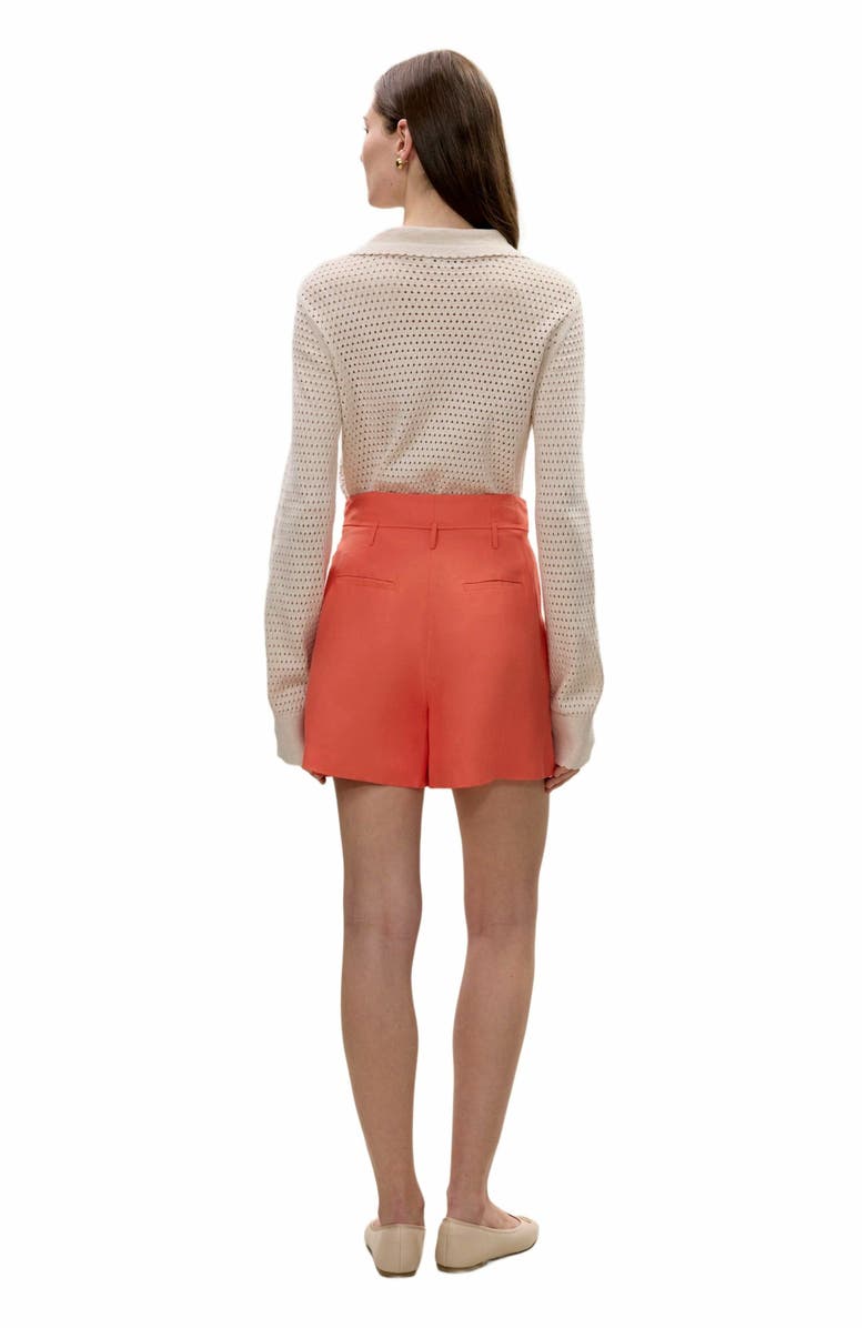 Rebecca Taylor Lena Shine Short, Alternate, color, Coral