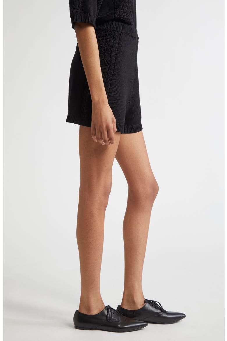Andel Sweater Shorts, Alternate, color, BLACK