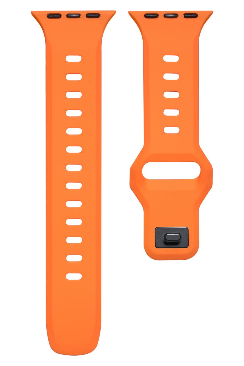 Premium Silicone 38–41mm Apple Watch® Watchband, Main, color, ORANGE