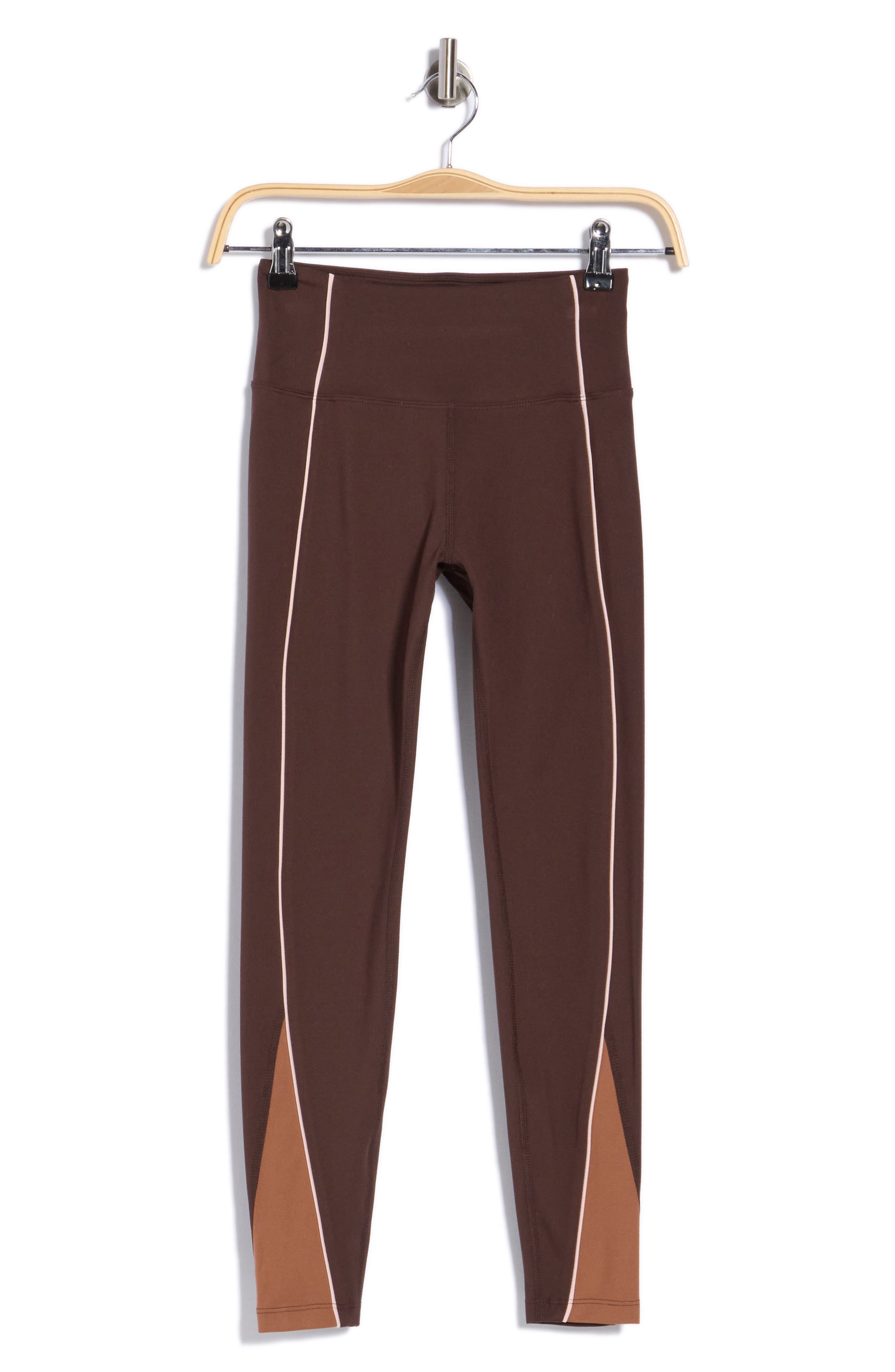 DKNY Colorblock Piping High Waist 7/8 Leggings (Women) | Nordstromrack