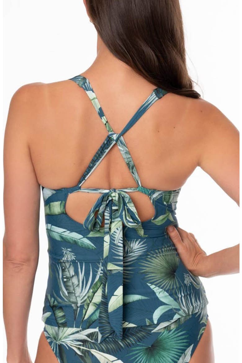 Louise Wrap Tankini, Alternate, color, DEPTHS