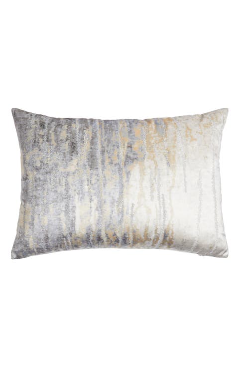 Velvet Print Accent Pillow