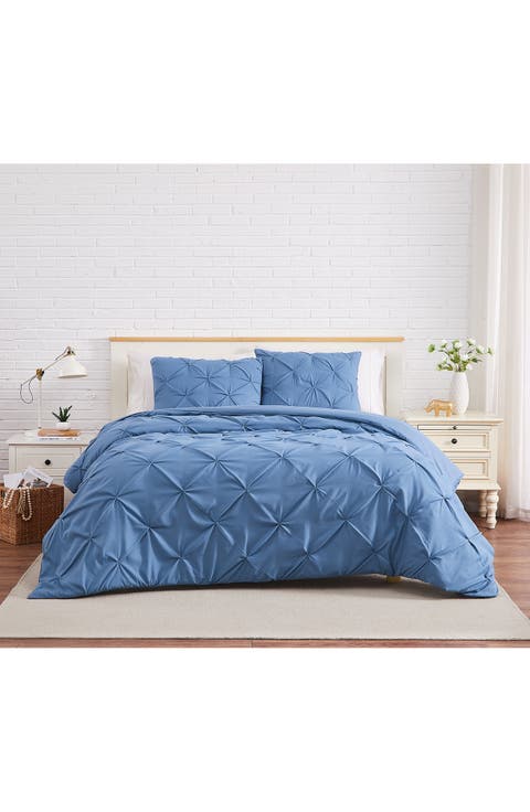 Pinch Pintuck Duvet Cover Set