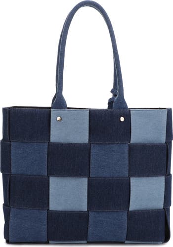Ariana Woven Denim Tote