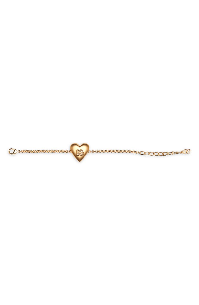 Dolce&Gabbana DG Heart Pendant Bracelet, Alternate, color, 
