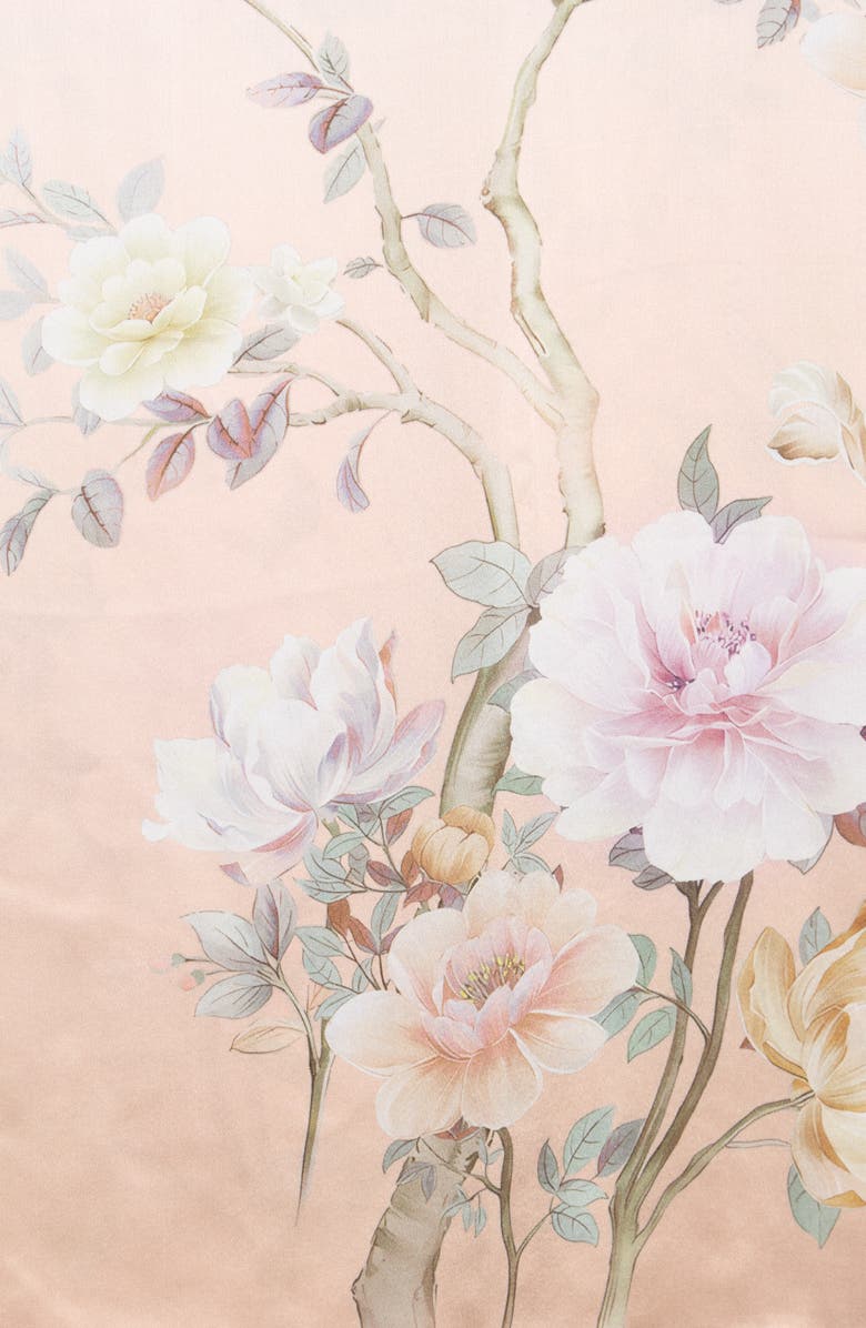 Floral Print Silk Scarf