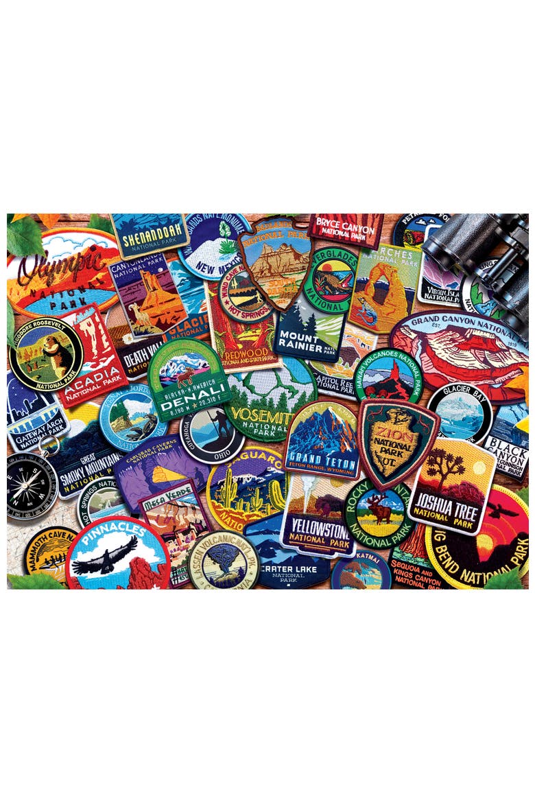 National Parks Patches 1000pc Puzzle, Alternate, color, Multicolor