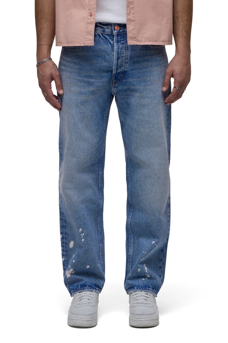 Rylan Bleached Relaxed Straight Leg Jeans, Main, color, INDUSTRY