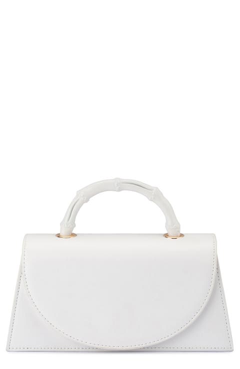 Phoebe Faux Leather Top Handle Bag