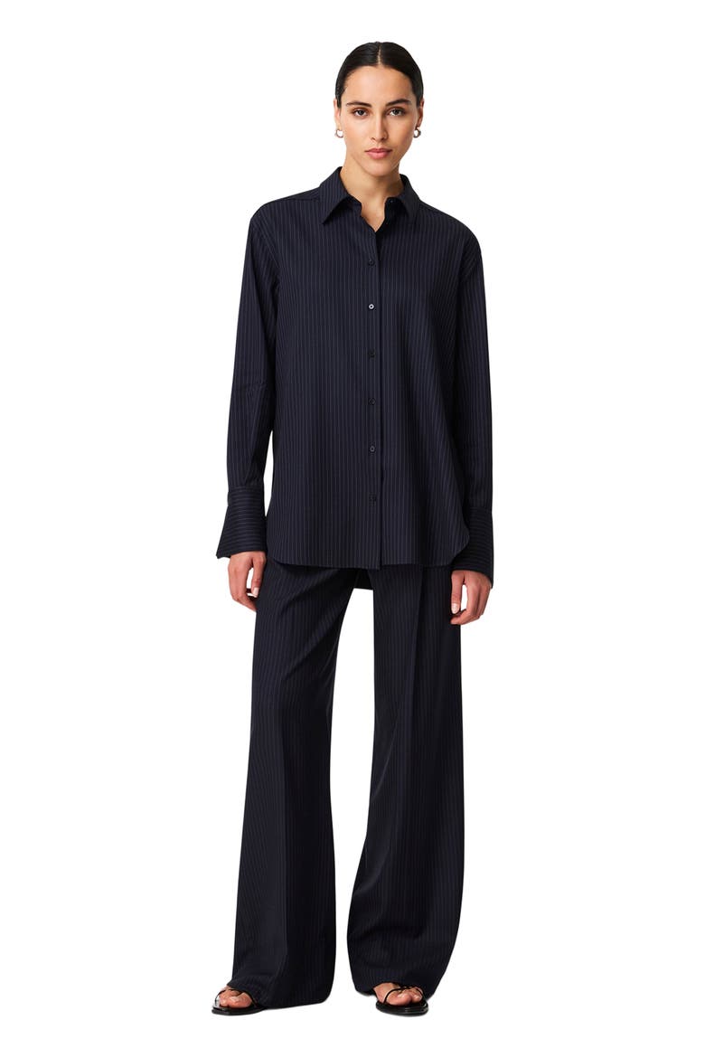 Relaxed Shirt, Main, color, NAVY/CHALK
