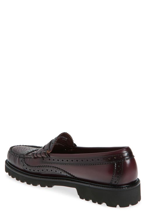 G.h.bass Larson Wingtip Loafer In Wine
