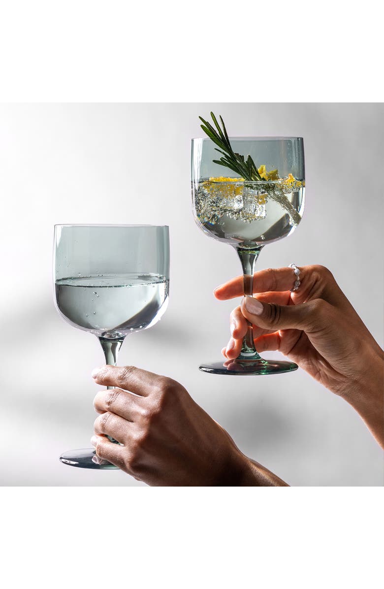 Villeroy & Boch Like Sage Wine / Water Glass Pair, Alternate, color, Green