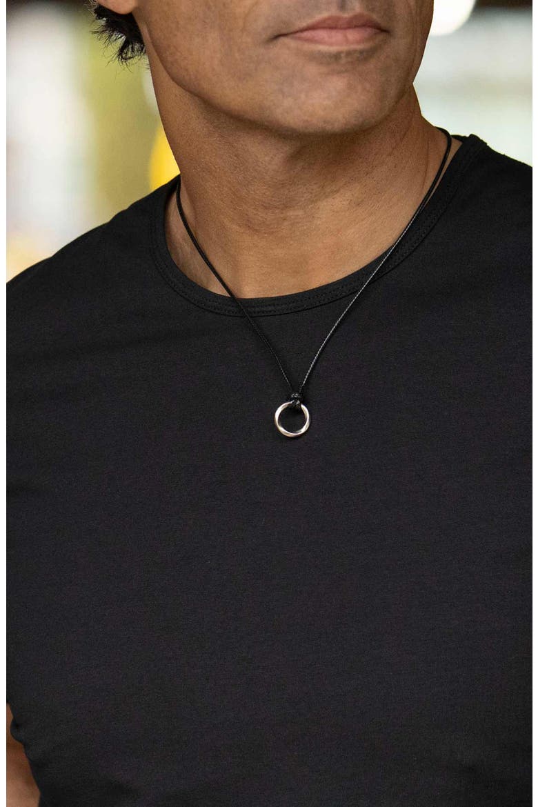 Men's Kairos Opportunity Pendant Necklace, Alternate, color, SILVER