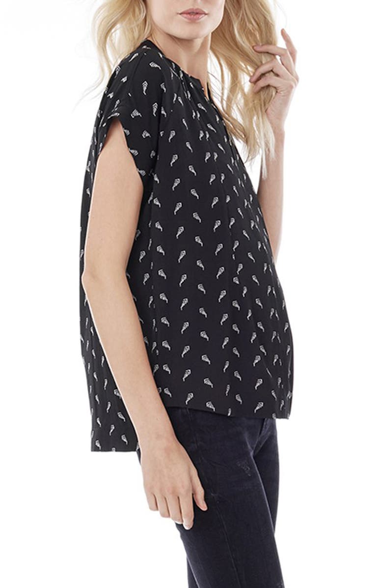 Loyal Hana Carrie Stripe Maternity/Nursing Top, Alternate, color, 