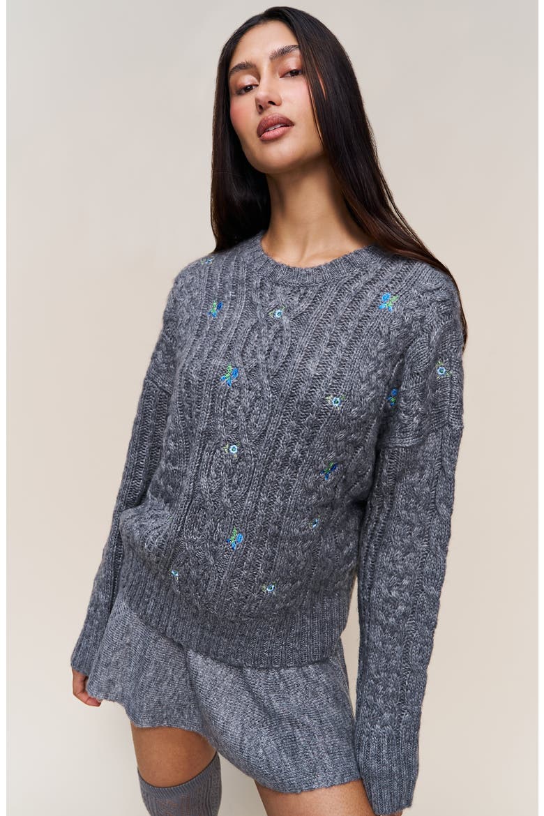 Etta Sweater, Alternate, color, Medium Heather Grey