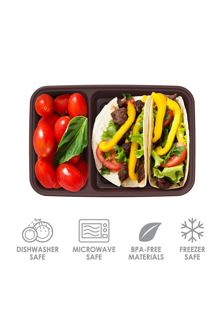 60-Piece Meal Prep & Lunch Bag Set, Alternate, color, RICH SHADES