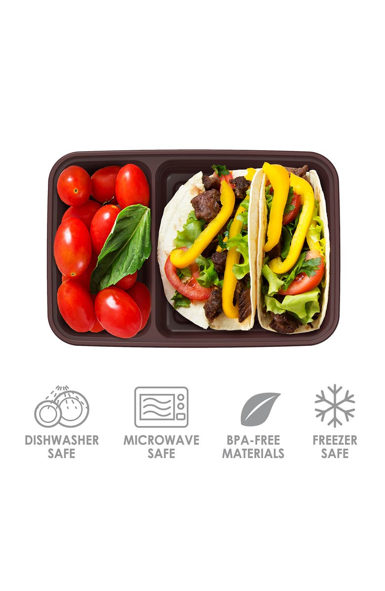 BENTGO 60-Piece Meal Prep & Lunch Bag Set, Alternate, color, Rich Shades