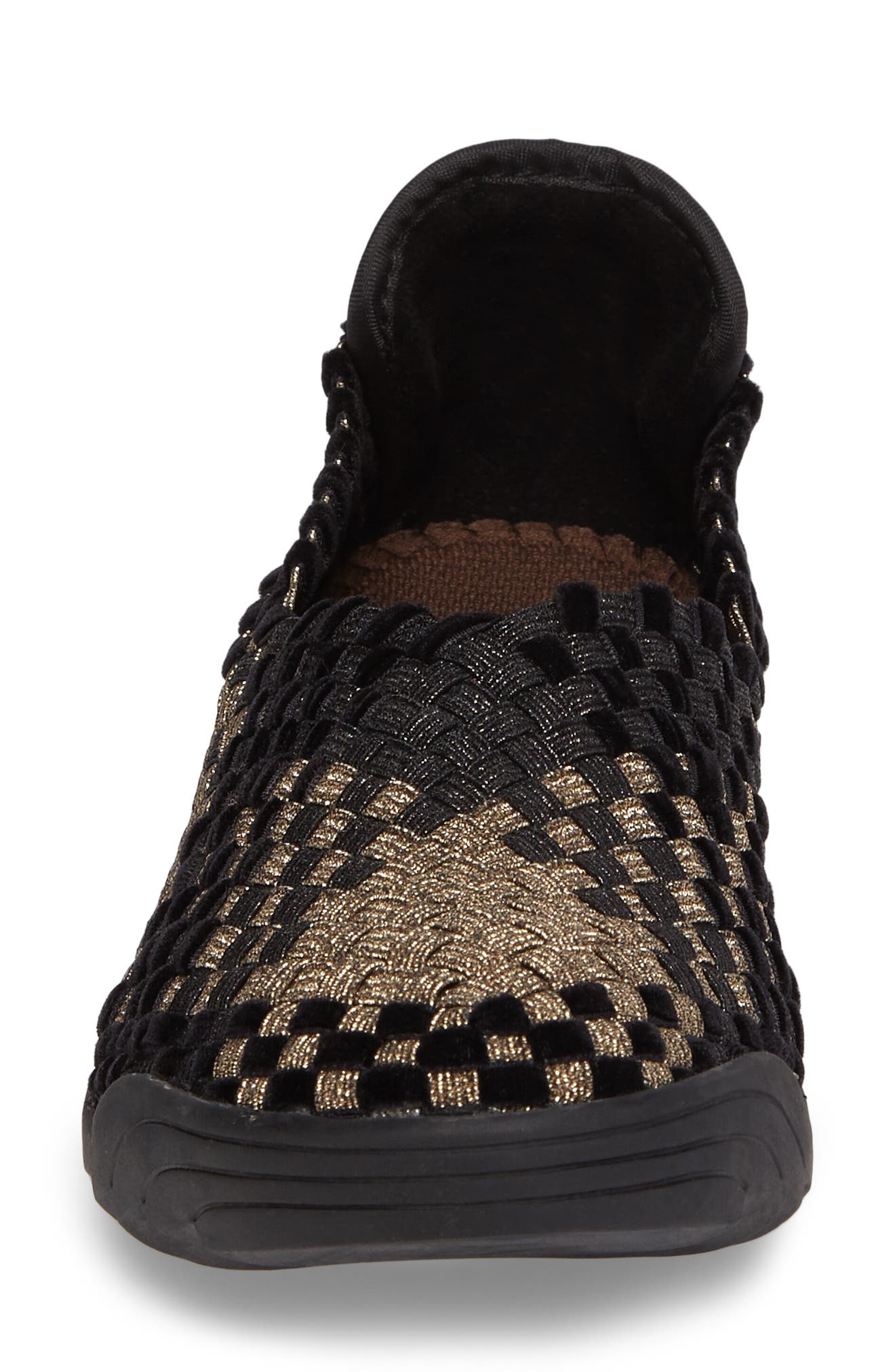 Rigged Fly Slip-On Sneaker, Alternate, color, BRONZE/ BLACK METALLIC FABRIC