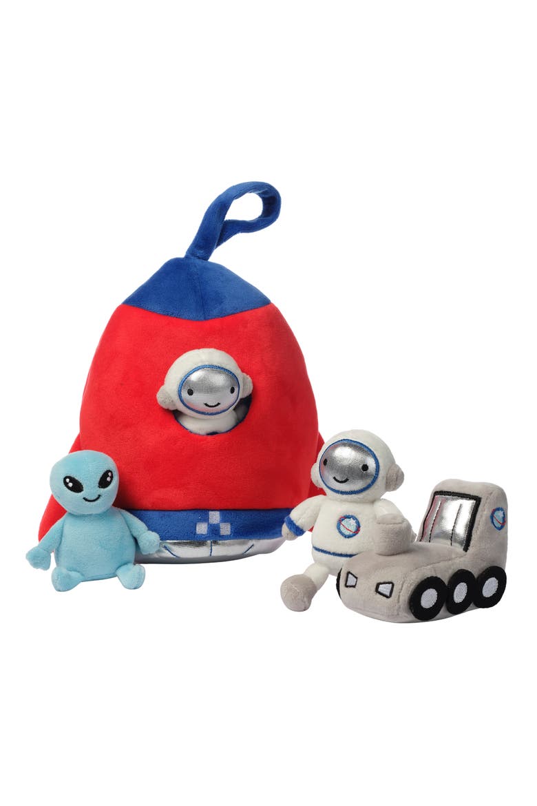 Space Galaxy Interactive Plush Toddler Play Set Toy, Alternate, color, Blue